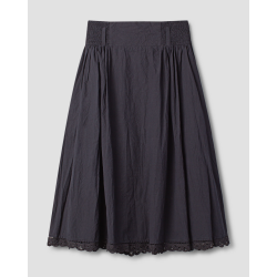 skirt 22239 GITTE Black cotton Ewa i Walla - 1