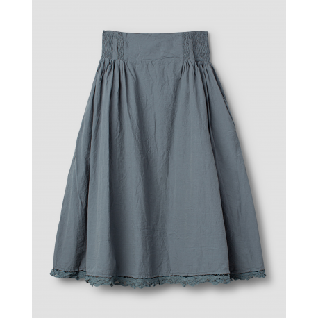 skirt 22239 GITTE Storm blue cotton Ewa i Walla - 1