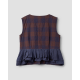 vest 33384 ZALINA Red and Blue checkered cotton-wool Ewa i Walla - 18