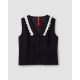 gilet 33384 ZALINA coton laineux Noir Ewa i Walla - 10