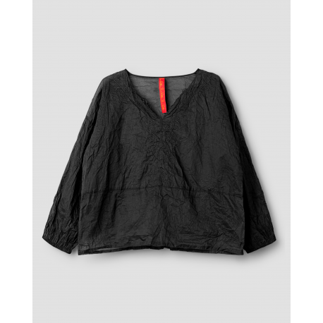 blouse 44100 MOLLY Black organdie Ewa i Walla - 1