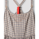 dress 55880 RAMONA Beige checked linen Ewa i Walla - 11