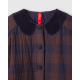 coat 66765 SAMIRA Red and Blue checkered cotton-wool Ewa i Walla - 16