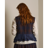 vest 33384 ZALINA Red and Blue checkered cotton-wool Ewa i Walla - 16