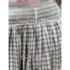 skirt 22242 INGLIS Beige checked linen Ewa i Walla - 9