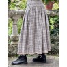 skirt 22242 INGLIS Beige checked linen Ewa i Walla - 3