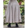 skirt 22242 INGLIS Beige checked linen Ewa i Walla - 4