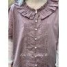 shirt ONDINE plum striped cotton Size L Les Ours - 28