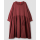 dress 55866 LISE-LOTT Burgundy double cotton Ewa i Walla - 1