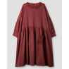 dress 55866 LISE-LOTT Burgundy double cotton Ewa i Walla - 1