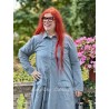 dress / jacket 55863 HANNE Storm blue cotton Ewa i Walla - 5