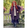 coat 66765 SAMIRA Red and Blue checkered cotton-wool Ewa i Walla - 12