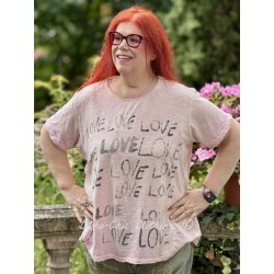 T-shirt Love Amor in Lychee Blossom