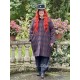 coat 66765 SAMIRA Red and Blue checkered cotton-wool Ewa i Walla - 6