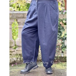 harem pants 11416 MAJVI Black cotton-wool Ewa i Walla - 1