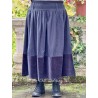 skirt 22248 NANNA Black cotton-wool and velvet Ewa i Walla - 1