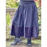 skirt 22248 NANNA Black cotton-wool and velvet Ewa i Walla - 2