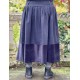 skirt 22248 NANNA Black cotton-wool and velvet Ewa i Walla - 3