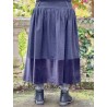 skirt 22248 NANNA Black cotton-wool and velvet Ewa i Walla - 3