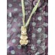 collier Bone Rabbit in Aged Magnolia Pearl - 1