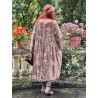 dress MUGUET Macaroon with pink flowers velvet Les Ours - 5