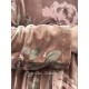 dress MUGUET Macaroon with pink flowers velvet Les Ours - 15