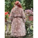 manteau COSMOS velours Macaron à fleurs roses Les Ours - 8