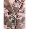 manteau COSMOS velours Macaron à fleurs roses Les Ours - 23