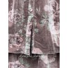 skirt LOUMI Macaroon with pink flowers velvet Les Ours - 14