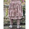 skirt LOUMI Macaroon with pink flowers velvet Les Ours - 3