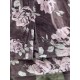 skirt LOUMI Chocolate with pink flowers velvet Les Ours - 13