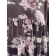 dress MUGUET Chocolate with pink flowers velvet Les Ours - 22