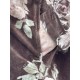 dress MUGUET Chocolate with pink flowers velvet Les Ours - 24