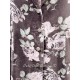 coat COSMOS Chocolate with pink flowers velvet Les Ours - 16