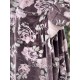 coat COSMOS Chocolate with pink flowers velvet Les Ours - 18