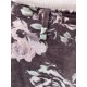 pants GASTON Chocolate with pink flowers velvet Les Ours - 12