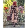 robe courte PENSEE velours Chocolat à fleurs roses Les Ours - 8