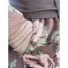 coat BLEUET Macaroon with pink flowers velvet Les Ours - 15