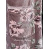 pants GUS Macaroon with pink flowers velvet