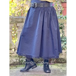 skirt 22239 GITTE Black cotton Ewa i Walla - 1