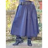 skirt 22239 GITTE Black cotton Ewa i Walla - 2