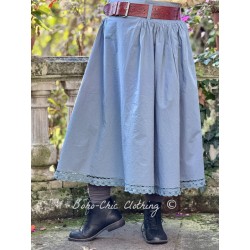 skirt 22239 GITTE Storm blue cotton Ewa i Walla - 1