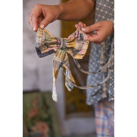 bowtie Louis in Madras Blue Magnolia Pearl - 1