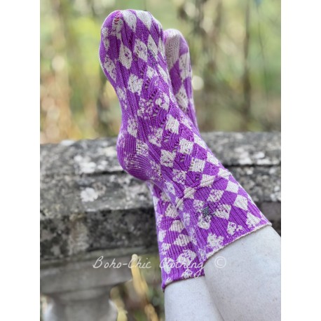 chaussettes Lil Dipper in Yaya Magnolia Pearl - 1