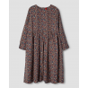 dress 55817 INA Brown with red and blue flowers linen Size M Ewa i Walla - 19