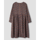 dress 55817 INA Brown with red and blue flowers linen Size M Ewa i Walla - 20