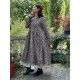 dress 55817 INA Brown with red and blue flowers linen Size M Ewa i Walla - 7