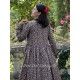 dress 55817 INA Brown with red and blue flowers linen Size M Ewa i Walla - 11