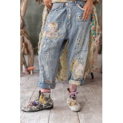 jean's Be A Poem Miner Denims in Washed Indigo Magnolia Pearl - 1