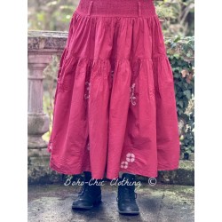 skirt 22303 CARMIN Red cotton Ewa i Walla - 1